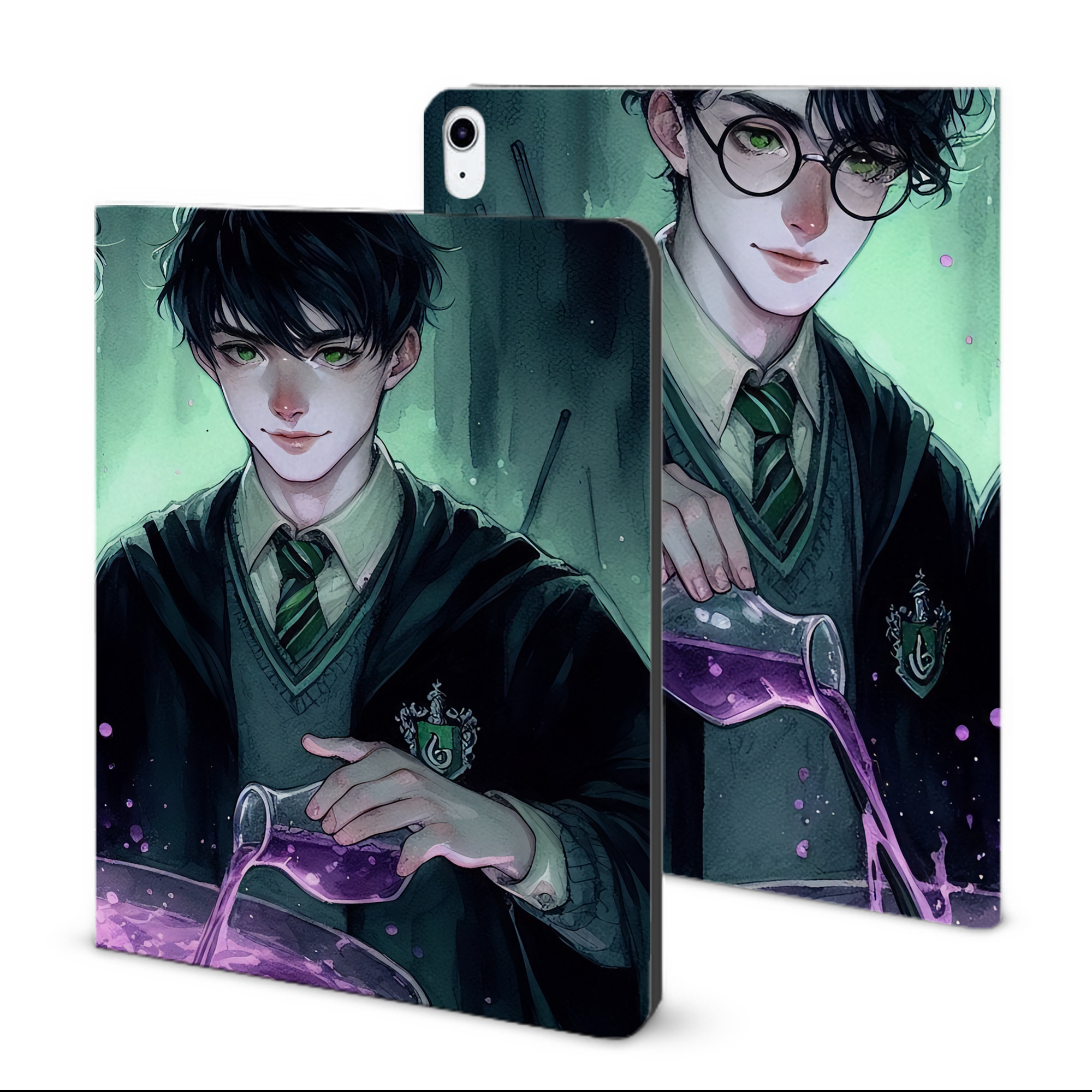 （画像用） Harry Potter ハリー・ポッターシリーズ IPad ケース ブック型 PUレザー TPU 耐衝撃 軽量 薄型 ペン収納なし 全面保護 IPad 各モデル対応